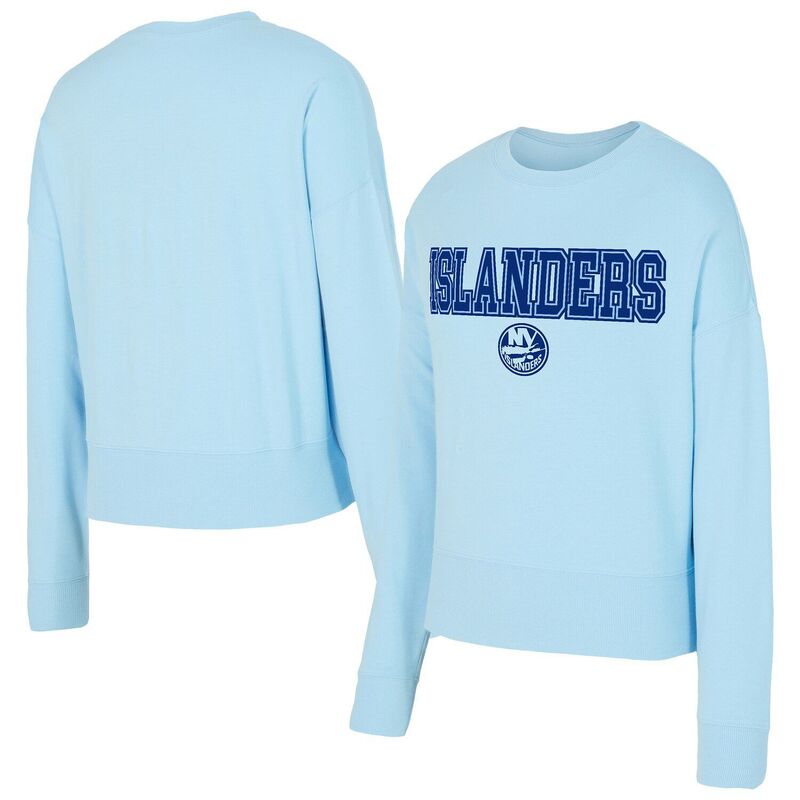 アンブランデッド レディース トップス Tシャツ スウェット Unbranded Women's Conceptsport Light Blue New York Islanders Tonal Pullover Sweatshirt Islight ブルー