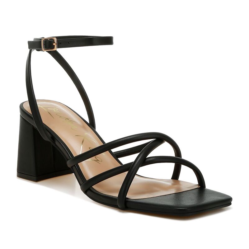 ロンドンラグ レディース シューズ サンダル ヒール London Rag Alyona Women's Block Heel Strappy Sandals Black ブラック 14,414円