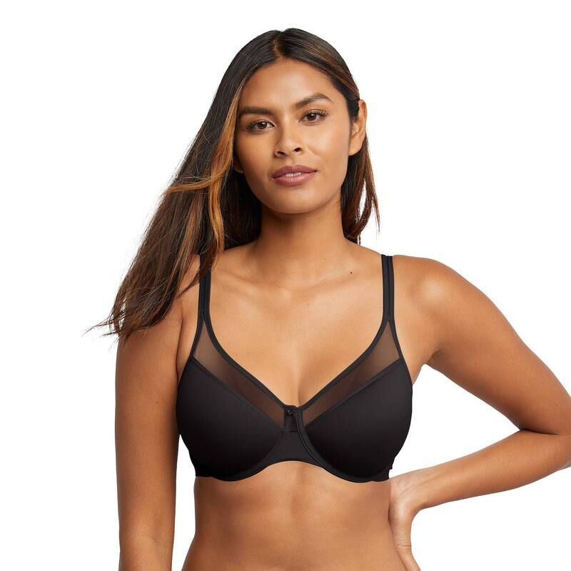 バリ レディース アンダーウェア ブラジャー Bali One Smooth Ultra Light Convertible Full-Coverage Bra 3439 Black ブラック 12,735円