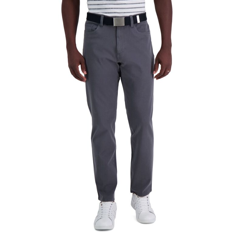ハガー メンズ ボトムス カジュアルパンツ Men's Haggar The Active Series City Flex 5-Pocket Slim-Straight Pants Dark Grey グレー