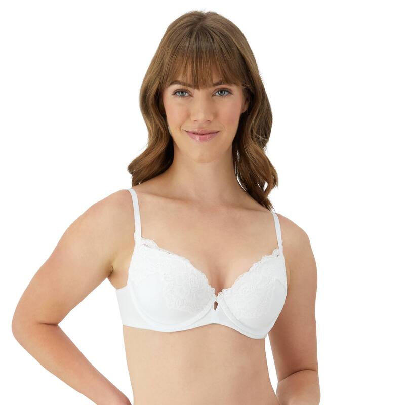 メイデンフォーム レディース アンダー御召しもの ブラ Maidenform Comfort Devotion Your Lift Underwire Bra DM1195 White 白いこと