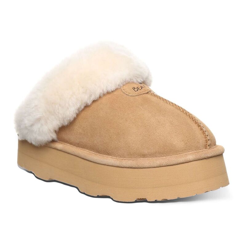 ベアパウ レディース シューズ サンダル Bearpaw Loki Women\u0027slip-On Shearling Slippers Iced Coffee Solid 珈琲