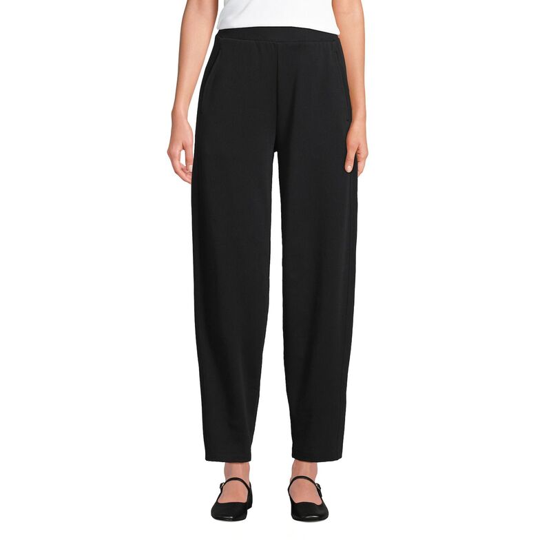 ランズエンド レディース ボトムス カジュアルパンツ アンクル Women's Lands' End High Rise Barrel Ankle Pants Black ブラック｜ReVida 店