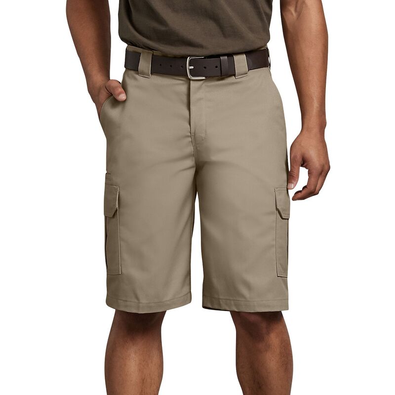 ディッキーズ メンズ ボトムス 二分の一ズボン下・さる股引き 遊撃手ズボン下 Men\u0027s Dickies FLEX 11-インチ. Regular-Fit Cargo Shorts Desert Sand 真砂 メンズファッション-ズボン・パンツ