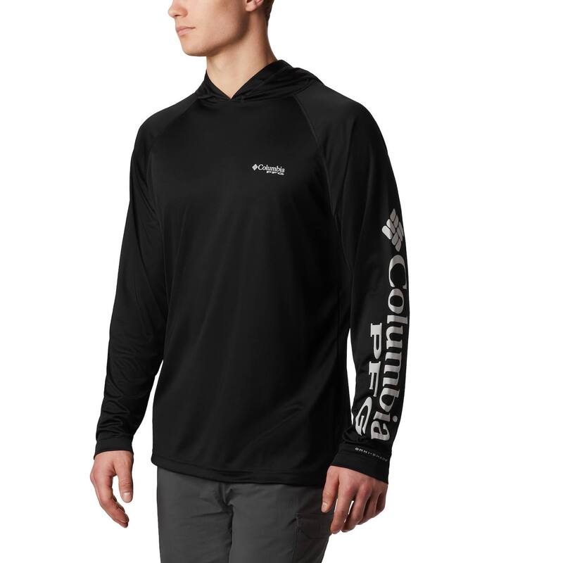 コロンビア メンズ トップス Tシャツ パーカー Men's Columbia PFG UPF 50 Terminal Tackle Hoodie Black ブラック