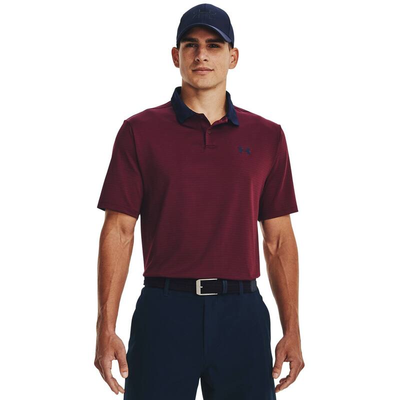 アンダーアーマー メンズ トップス Tシャツ ポロシャツ Men's Under Armour Performance 3.0 Stripe Golf Polo Maroon マルーン