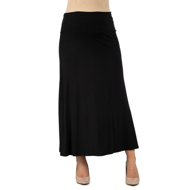 24 セブンコンフォート レディース ボトムスカート マタニティ マキシ Maternity 24Seven Comfort Apparelastic Waist Maxi Skirt Black ブラック|ReVida 店