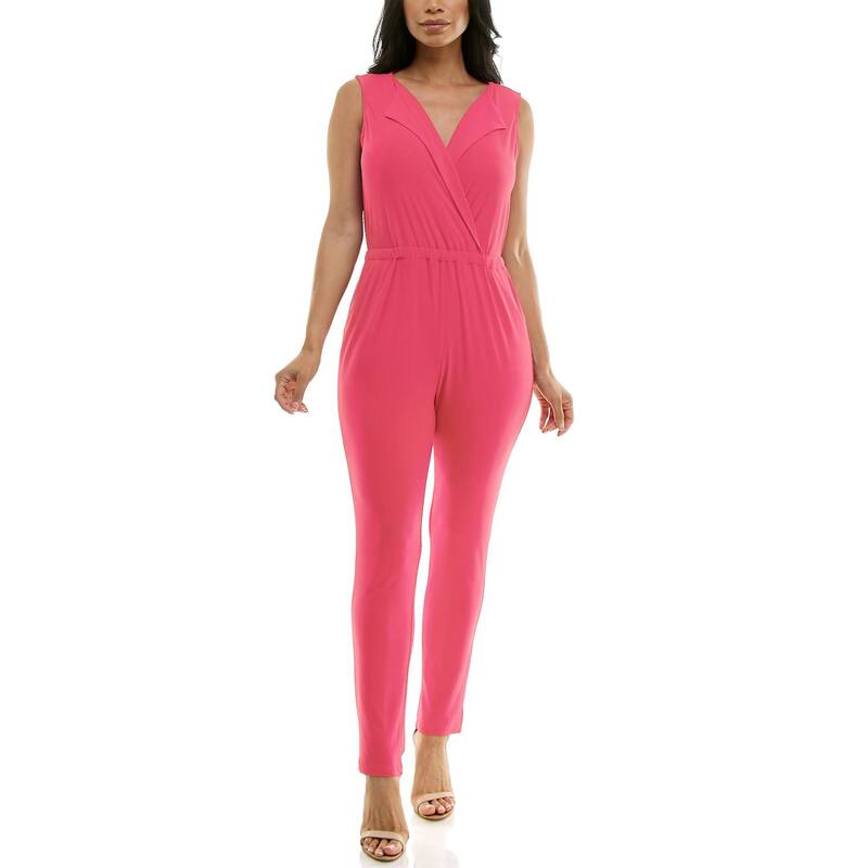 ニナレオナルド レディース トップス ワンピース ジャンプスーツ Women\'s Nina Leonard Collared Jumpsuit Guava|ReVida 店