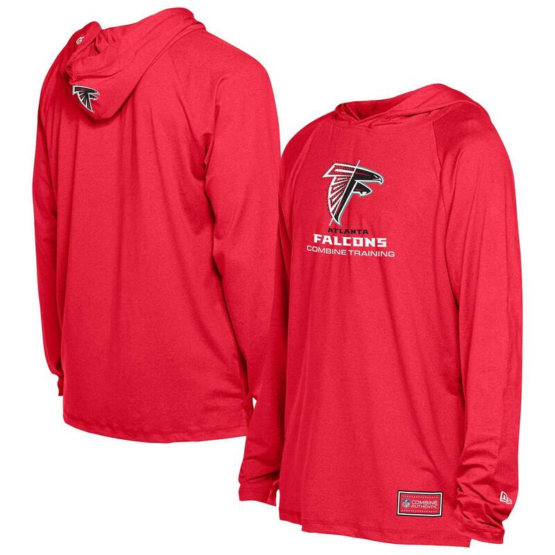 ニュー内鰓 メンズ トップス プルオーバー パーカー Men\u0027s New Era Red Atlanta Falcons Functional Fandom Hoodie Fal Red 赤いこと