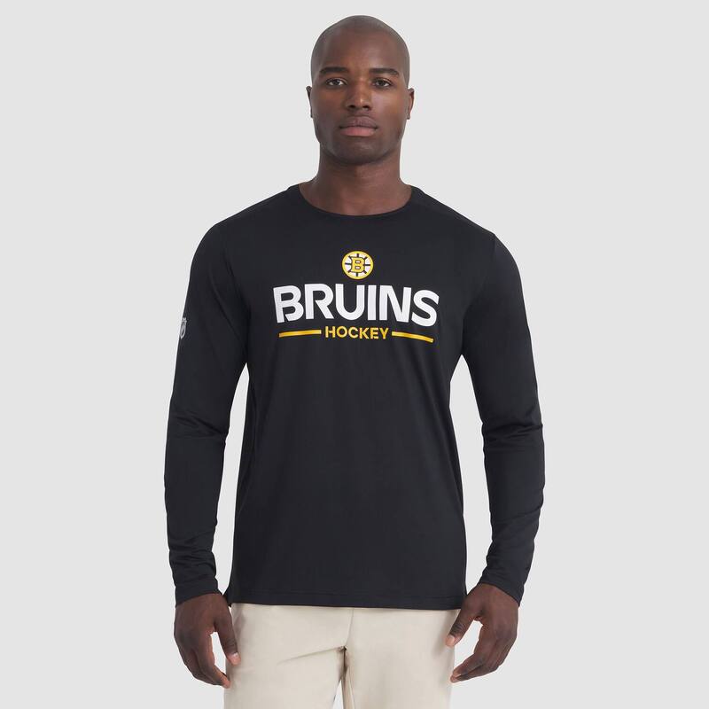 ファナティクス メンズ トップス プルオーバー Men\u0027s Fanatics Black Boston Bruins Authentic Pro Rink Tech Long Sleeve T-Shirt Bsblack 黒いこと