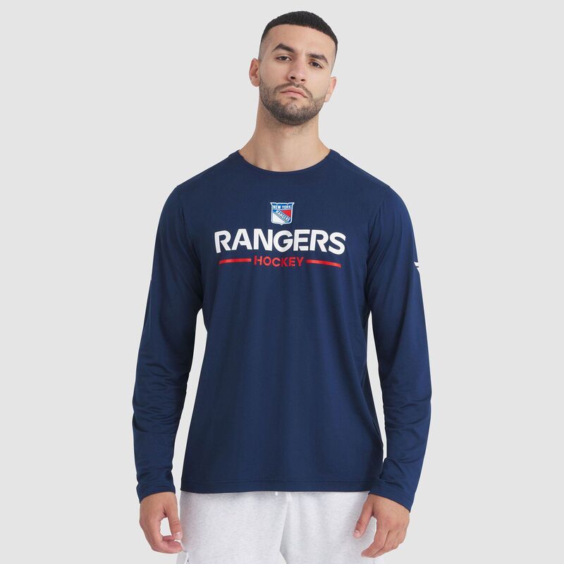 ファナティクス メンズ トップス プルオーバー Men\u0027s Fanatics Navy New York Rangers Authentic Pro Rink Tech Long Sleeve T-Shirt Ranavy 米国海軍