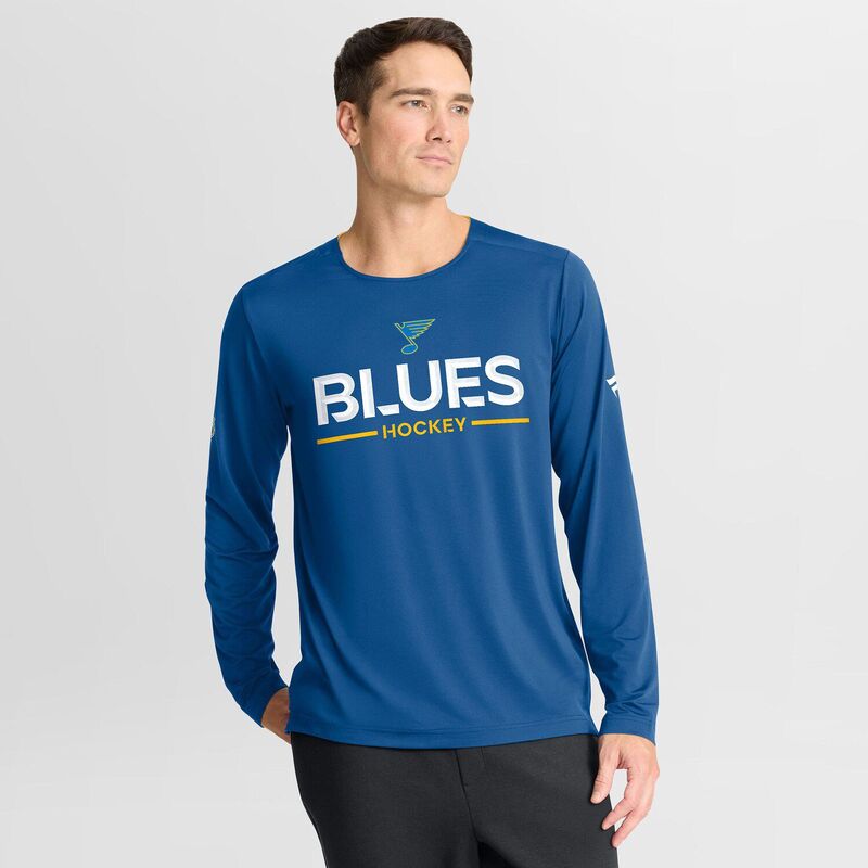 ファナティクス メンズ トップス Tシャツ Men's Fanatics Blue St. Louis Blues Authentic Pro Rink Tech Long Sleeve T-Shirt Blue ブルー