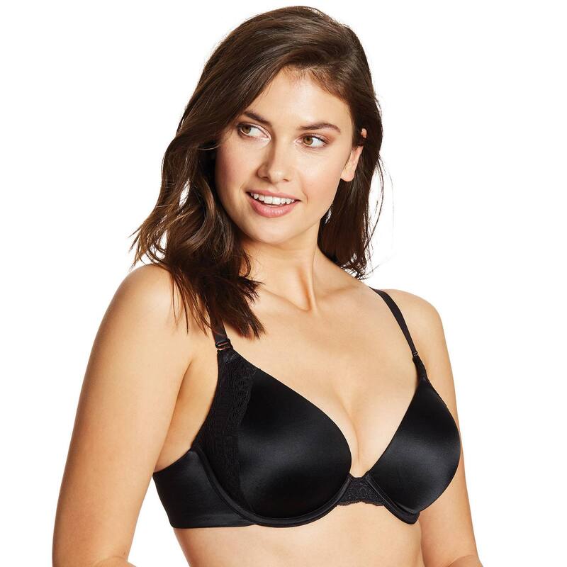 メイデンフォーム レディース アンダー御召しもの ブラ プルオーバー Maidenform Love the Lift Natural Boost Demi T-Shirt Underwire Bra 09428 Black 黒いこと