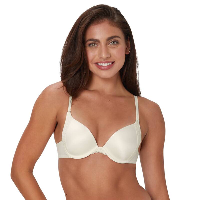 メイデンフォーム レディース アンダー御召しもの ブラ プルオーバー Maidenform Love the Lift Natural Boost Demi T-Shirt Underwire Bra 09428 Ivory Pearl 象牙色