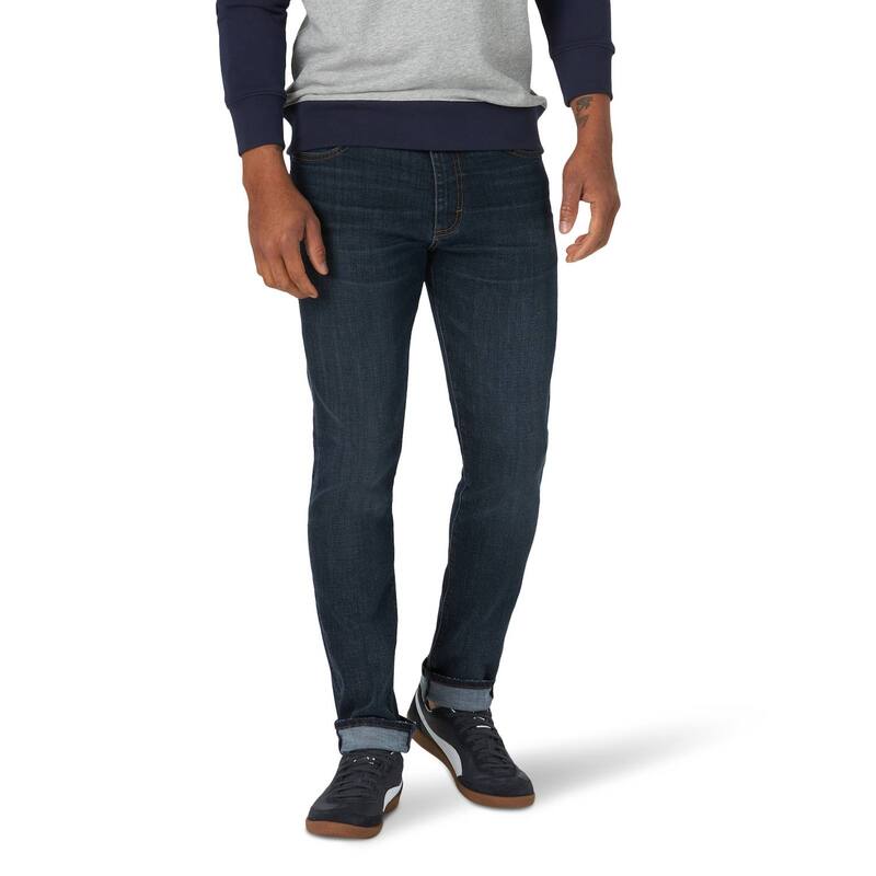 リー メンズ ボトムス デニムパンツ ジーンズ Men's Leextreme Motion MVP Straight-Leg Slim-Fit Jeans Cobra|ReVida 店