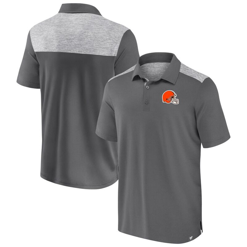 ファナティクス メンズ トップス Tシャツ ポロシャツ Men's Fanatics Gray Cleveland Browns Long Shot Polo Brn Grey グレー