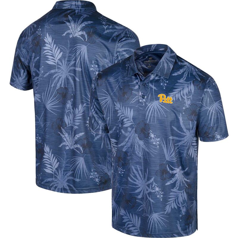 コロシアム メンズ トップス Tシャツ ポロシャツ Men's Colosseum Royal Pitt Panthers Palms Team Polo Pit Blue ブルー