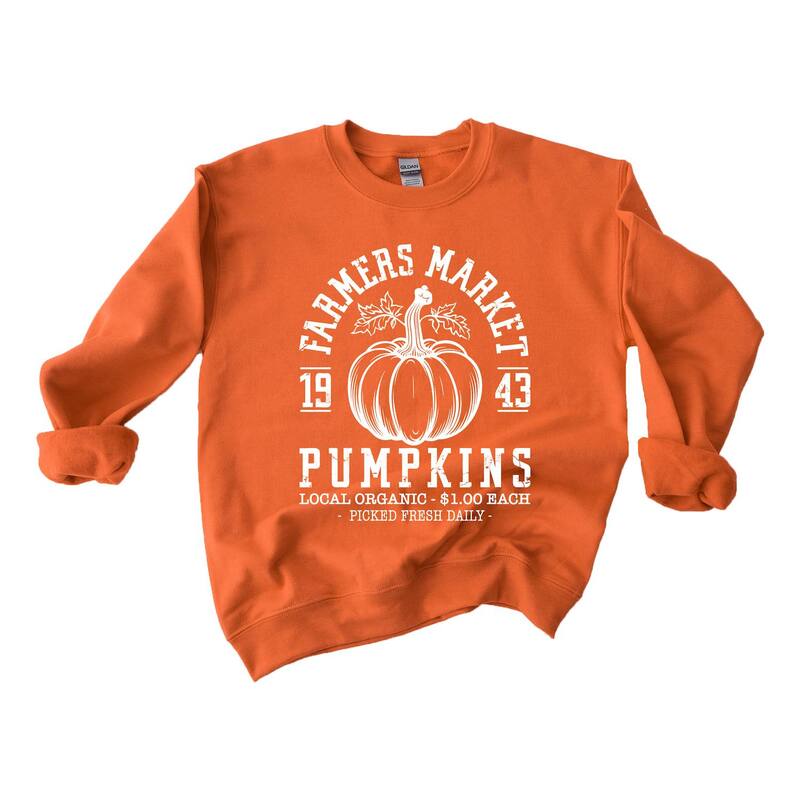 Simply Sage Market レディース トップス プルオーバー 汗水 Simply Sage Market Farmers Market 1943 Sweatshirt Orange オレンジ色
