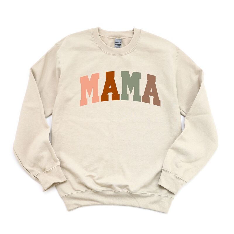 Simply Sage Market レディース トップス Tシャツ スウェット Simply Sage Market Mama Block Colorful Sweatshirt Dust