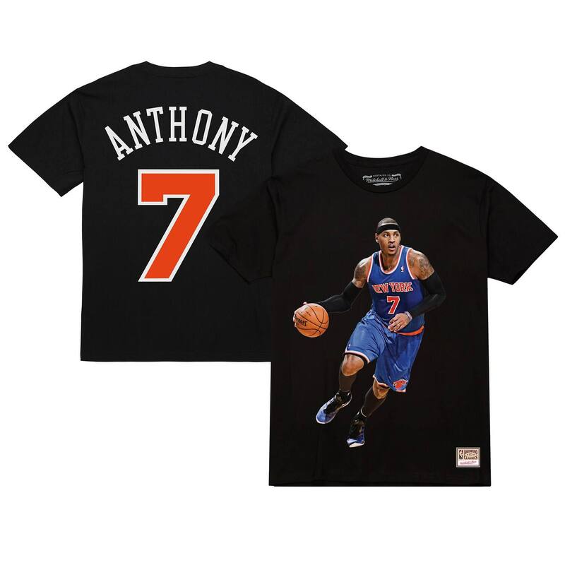 ミッチェル&ネス メンズ トップス Tシャツ Mitchell & Ness Men's Carmelo Anthony Black New Yorknicks Ultimate Player Name & Number T-Shirt Kni Black ブラック