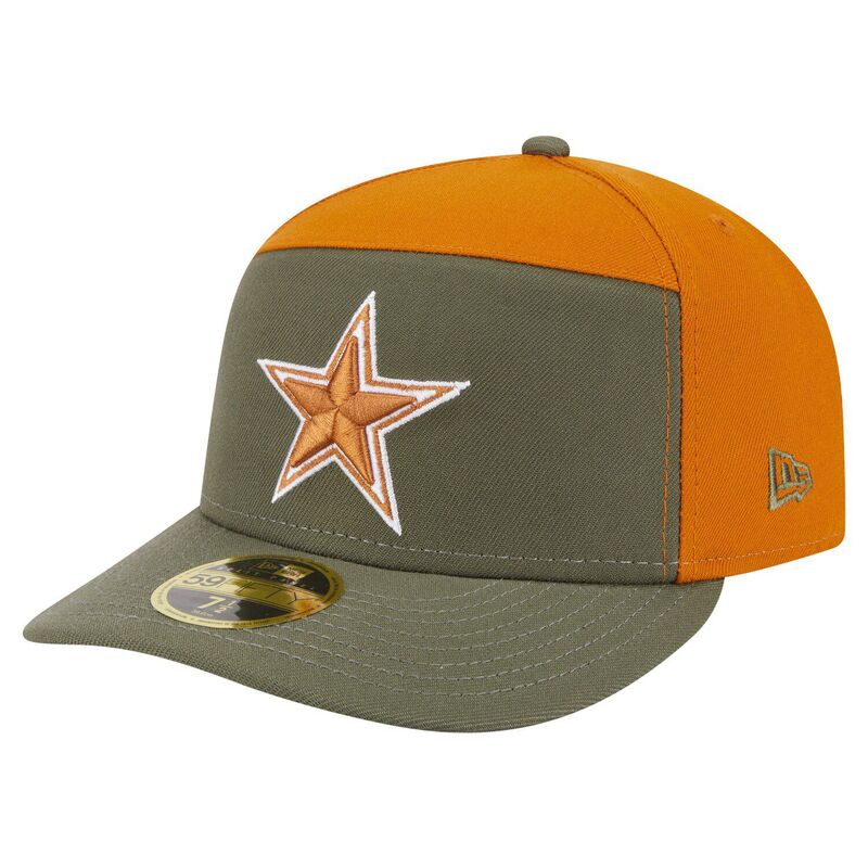 ニューエラ メンズ アクセサリー 帽子 Men's New Era Olive/Brown Dallas Cowboys 2-Tone Color Pack Split Panel 59FIFTY Fitted Hat Cow Multi マルチカラー