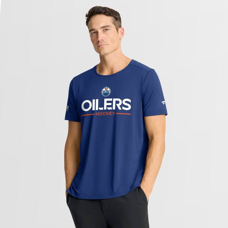 ファナティクス メンズ トップス Tシャツ Men's Fanatics Royal Edmonton Oilers Authentic Pro Rink Tech T-Shirt Oil Blue ブルー|ReVida 店