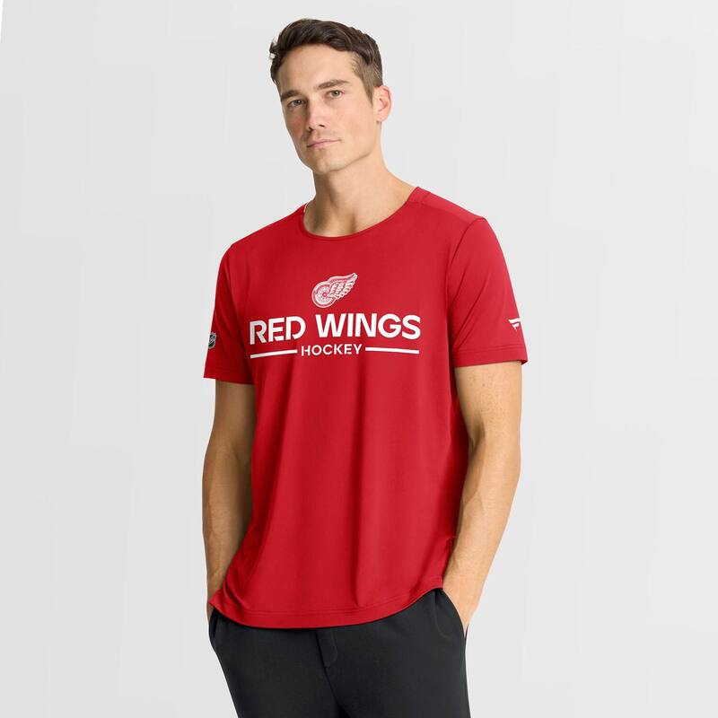 ファナティクス メンズ トップス Tシャツ Men's Fanatics Redetroit Red Wings Authentic Pro Centennial Rink Tech T-Shirt Rdw Red レッド｜ReVida 店
