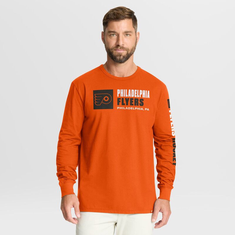 ファナティクス メンズ トップス Tシャツ Men's Fanatics Orange Philadelphia Flyers Goal Crease Legacy Long Sleeve T-Shirt Fly Orange オレンジ
