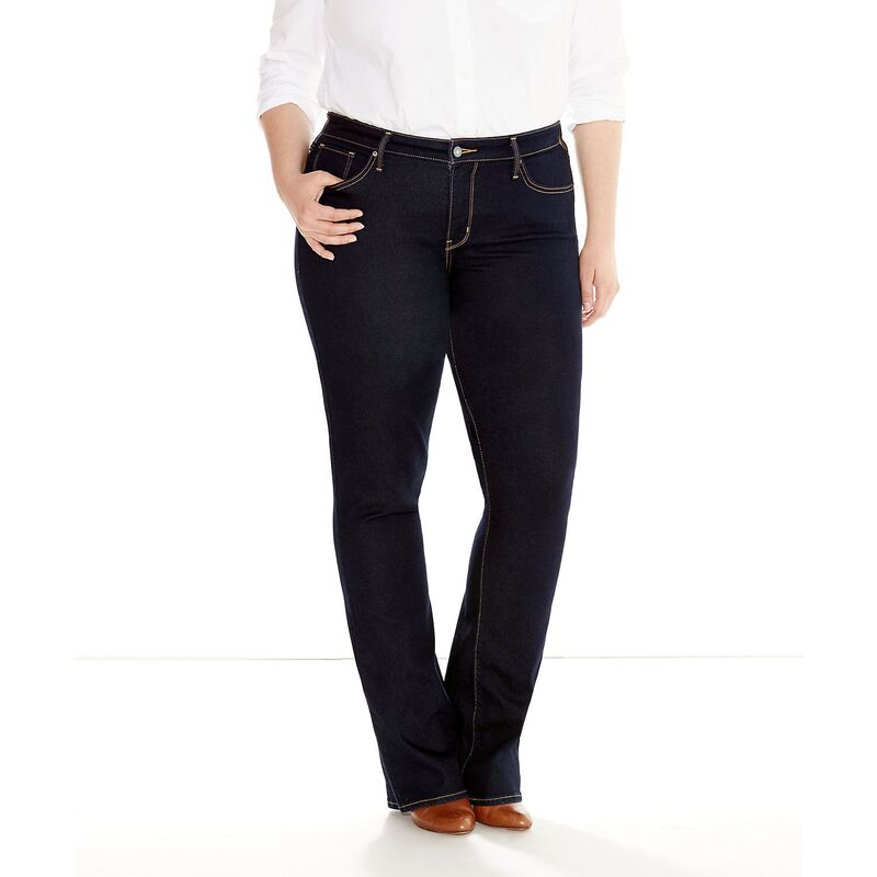 リーバイス レディース ボトムス デニムパンツ ブーツカット プラスサイズ ブーツ ジーンズ Plusize Levi's 315 Shaping Bootcut Jeans Darkest Sky