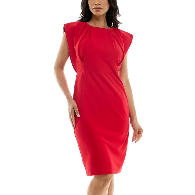 ニナレオナルド レディース トップス ワンピース Women Nina Leonard Sheath Dress Real Red レッド