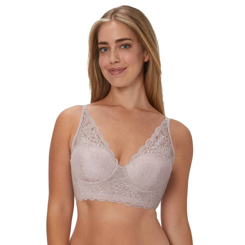 メイデンフォーム レディース アンダー御召しもの ブラ スピード競技 Maidenform Lightly Lined Convertible Lace Bralette DM1188 Evening Blush Bloom 毛はらい