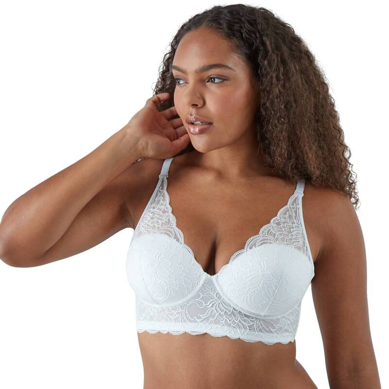 メイデンフォーム レディース アンダー御召しもの ブラ スピード競技 Maidenform Lightly Lined Convertible Lace Bralette DM1188 White Bloom 白いこと