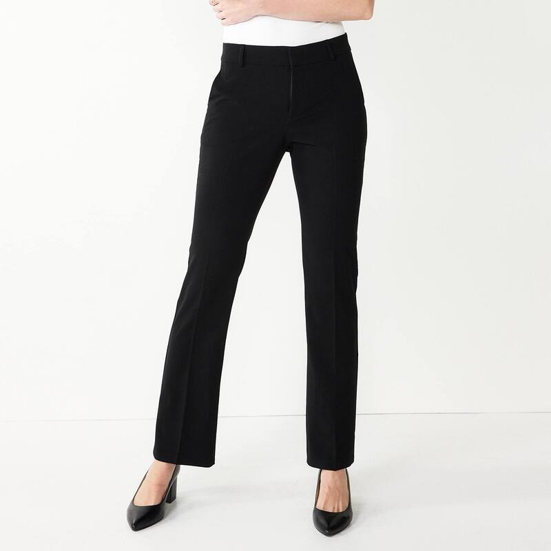 ナインウェスト レディース ボトムス カジュアルパンツ ブーツカット プチ ブーツ Petite Nine West Barely Bootcut Pants Black ブラック｜ReVida 店
