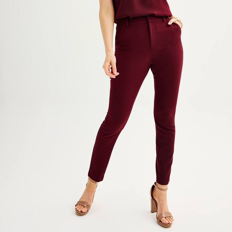 ナインウェスト レディース ボトムス カジュアルパンツ Women's Nine West Magic Fit Skinny Pants Maddie Plums