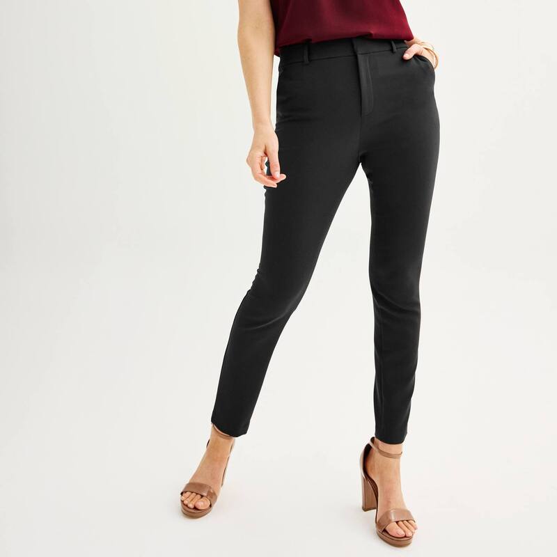 ナインウェスト レディース ボトムス カジュアルパンツ Women's Nine West Magic Fit Skinny Pants Mineral Black ブラック