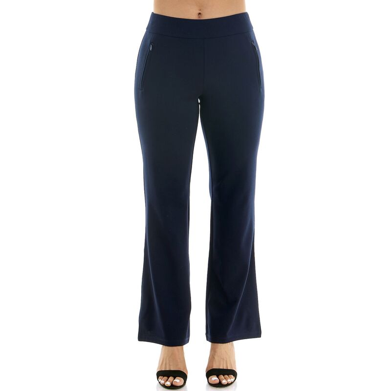 ニナレオナルド レディース ボトムス カジュアルパンツ Women's Nina Leonard Classic Bell Bottom Pants Navy ネイビー