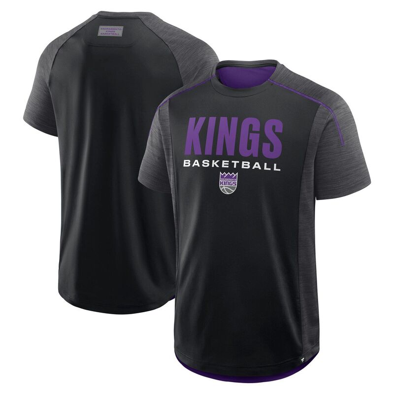 ファナティクス メンズ トップス Tシャツ Men Fanatics Black Sacramento Kings Inbound Pass Play Practice T-Shirt Kng Black ブラック