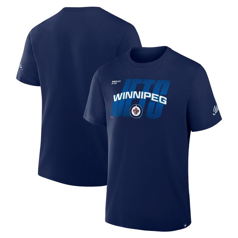 ファナティクス メンズ トップス Tシャツ Men Fanatics Navy Winnipeg Jets Team Vision Legacy T-Shirt Jts Navy ネイビー