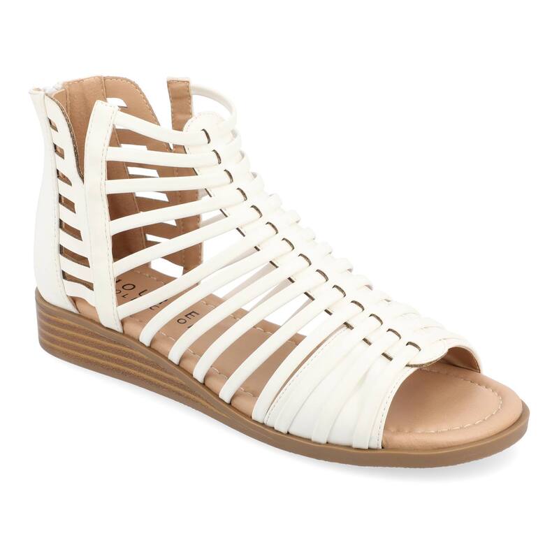 ジュルネ コレクション レディース シューズ サンダル Journee Collection Delilah Women'sandals White ホワイト|ReVida 店