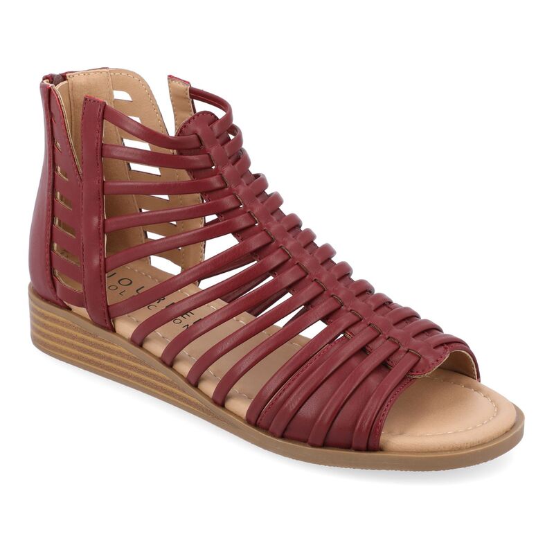 ジュルネ コレクション レディース シューズ サンダル Journee Collection Delilah Women'sandals Wine ワイン｜ReVida 店