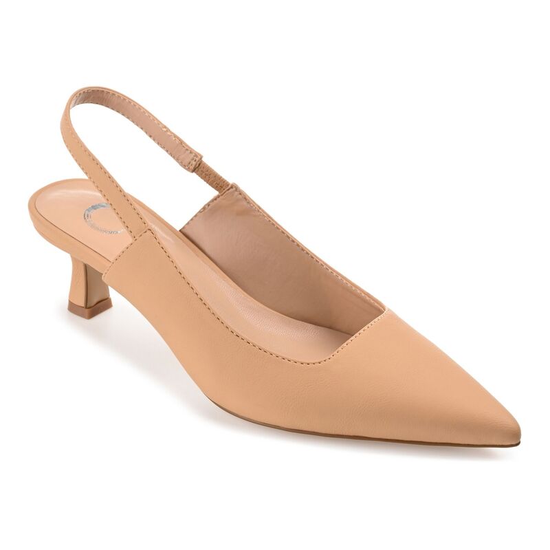 ジュルネ コレクション レディース シューズ パンプス ヒール Journee Collection Paulina Women'slingback Heels Tan タン｜ReVida 店