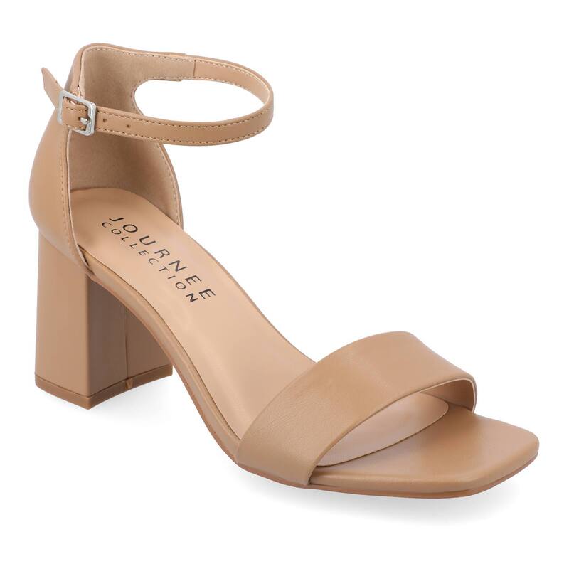 ジュルネ コレクション レディース シューズ サンダル Journee Collection Valenncia Women'superNatural Shades Tru Comfort Foam Dressandals Carmel