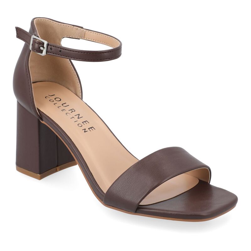 ジュルネ コレクション レディース シューズ サンダル Journee Collection Valenncia Women'superNatural Shades Tru Comfort Foam Dressandals Mahogany