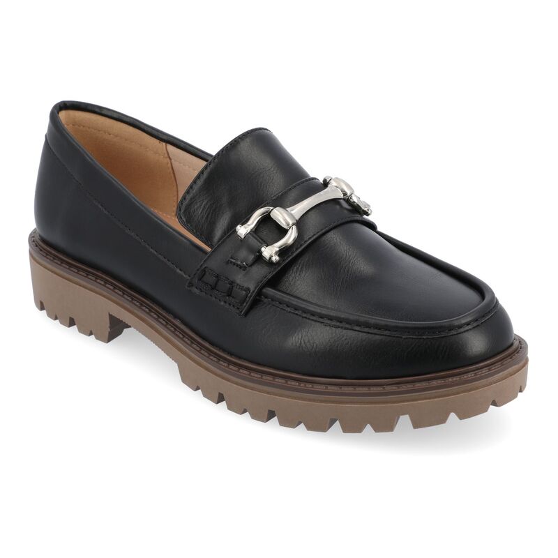 ジュルネ 寄せあわせ レディース シューズ スリッポン・ローファー Journee Collection Jessamey Women\u0027s Tru Comfort Foam Loafers Black 黒いこと 靴-レディース靴-ローファー