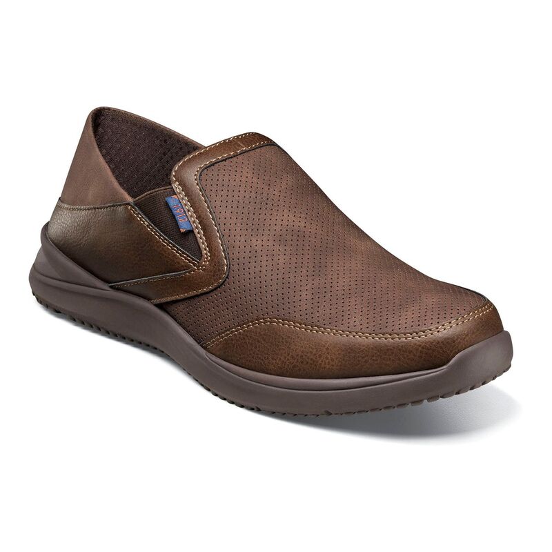 ノンブッシュ メンズ シューズ スリッポン・ローファー Nunn BushR Conway EZ Men'slip On Shoes Brown ブラウン|ReVida 店