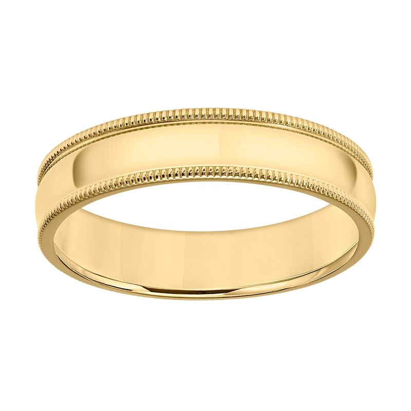 アンブランデッド メンズ 付属品 輪っか Unbranded Men\u0027sterling Silver Milgrain Edge Polished Band Ringold Tone ゴールド