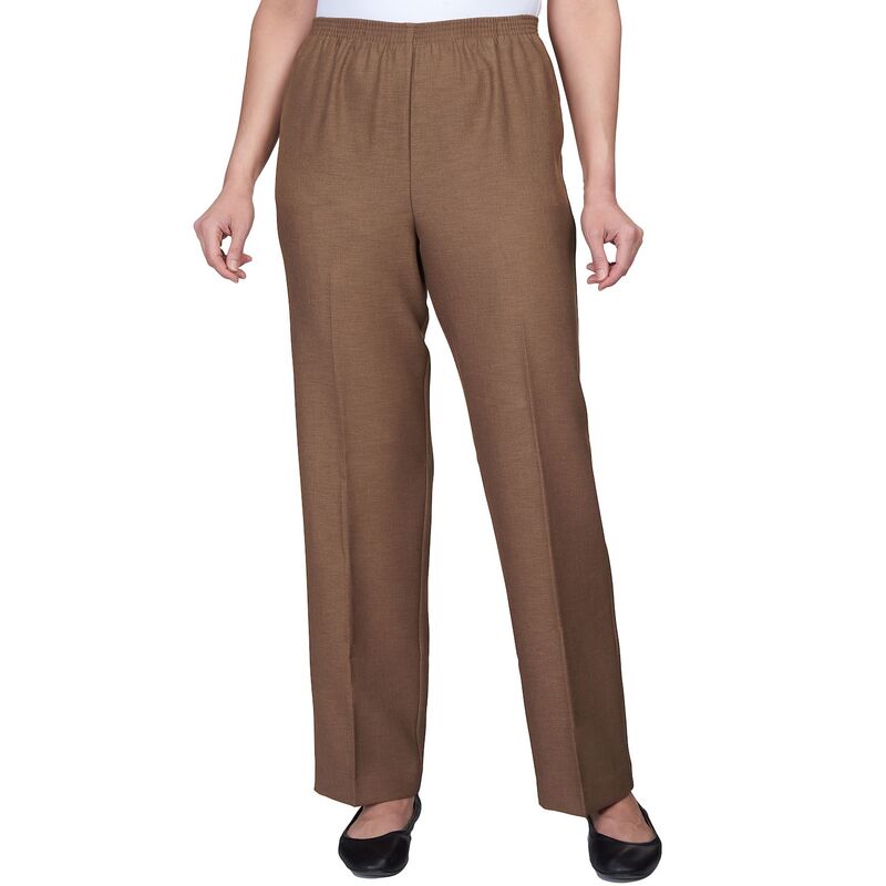 アルフレッド ダナー レディース ボトムス カジュアルパンツ プチ Petite Alfredunner Classic Pull-On Straight-Leg Pants Taupe トープ｜ReVida 店