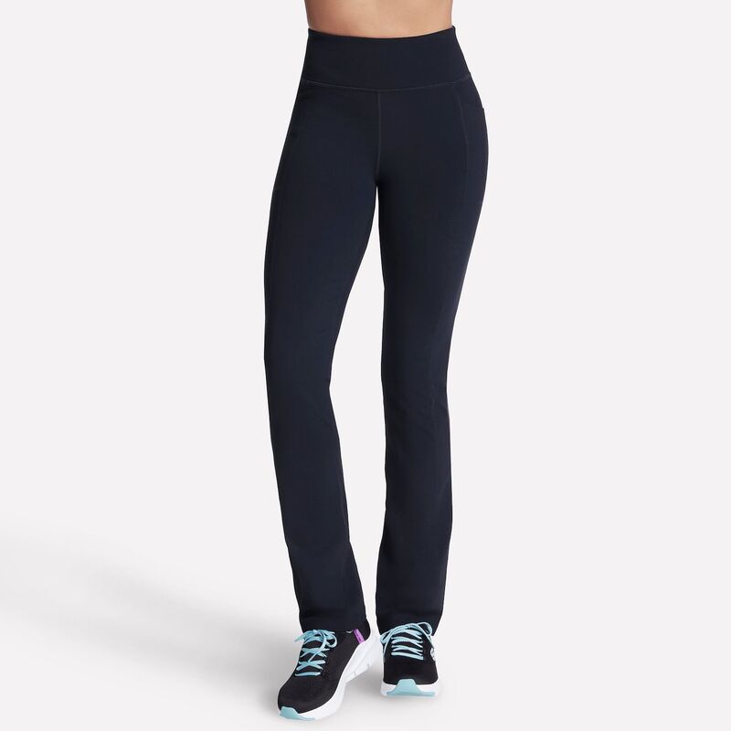 スケッチャーズ レディース ボトムス カジュアルパンツ ハイウエスト Women'skechers GOWALK JOY High-Waisted Pants Black ブラック｜ReVida 店