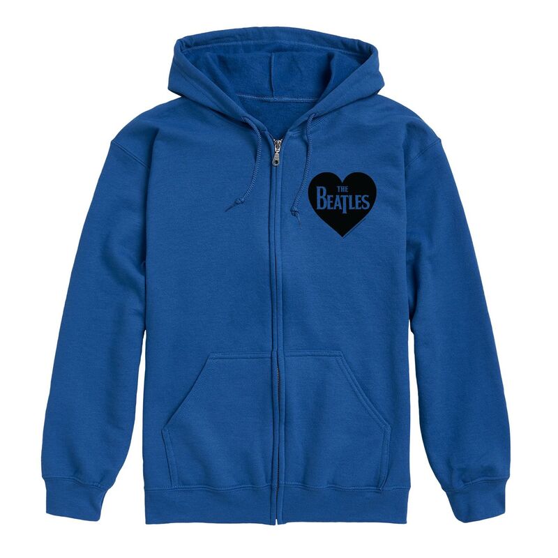 アニメキャラクター メンズ トップス Tシャツ パーカー Licensed Character Men The Beatles Love Zip Hoodie Blue ブルー