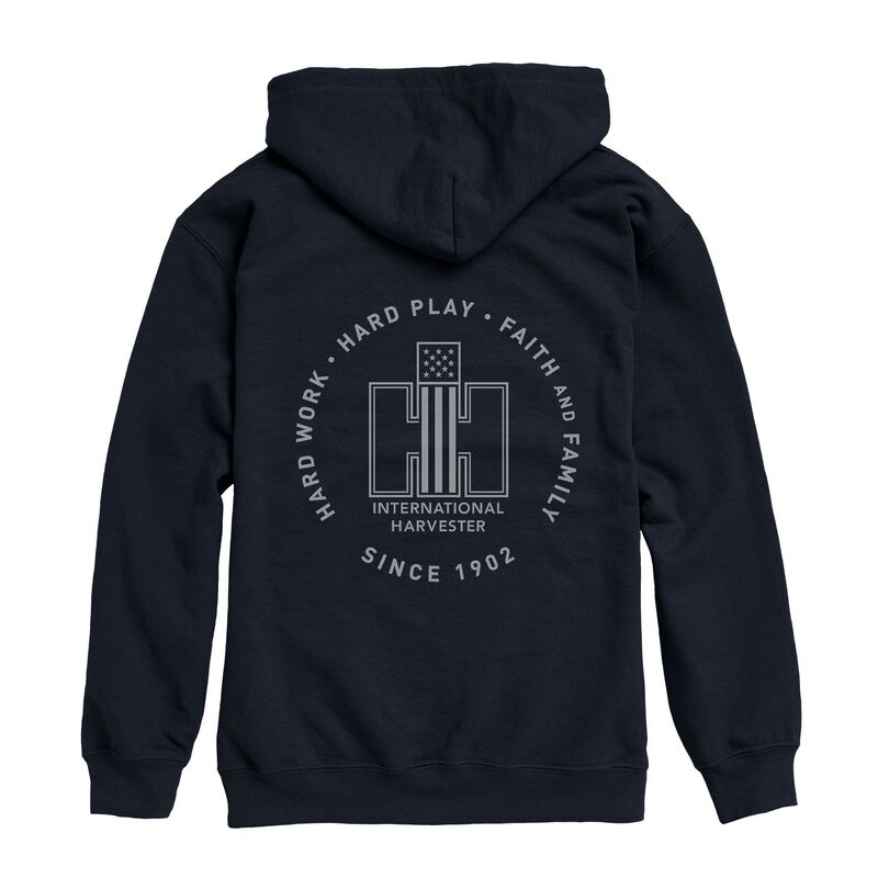 アニメキャラクター メンズ トップス Tシャツ ロゴ パーカー Licensed Character Men Case IH Patriotic Logo Full Zip Hoodie Navy ネイビー